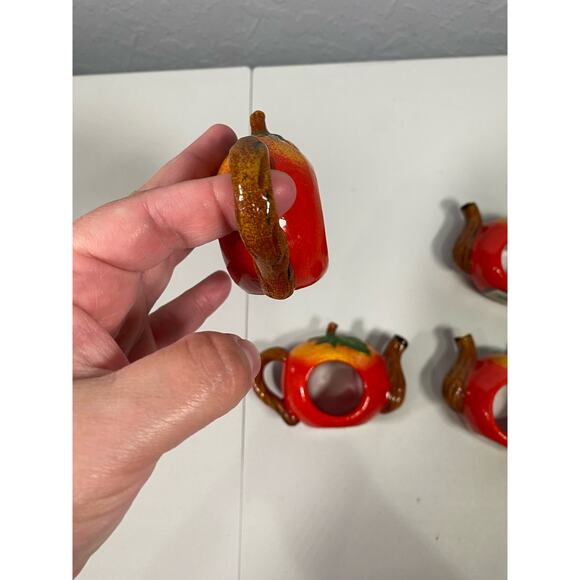 Set of 4 Wooden Fruit Napkin Holders - Picture 7 of 8